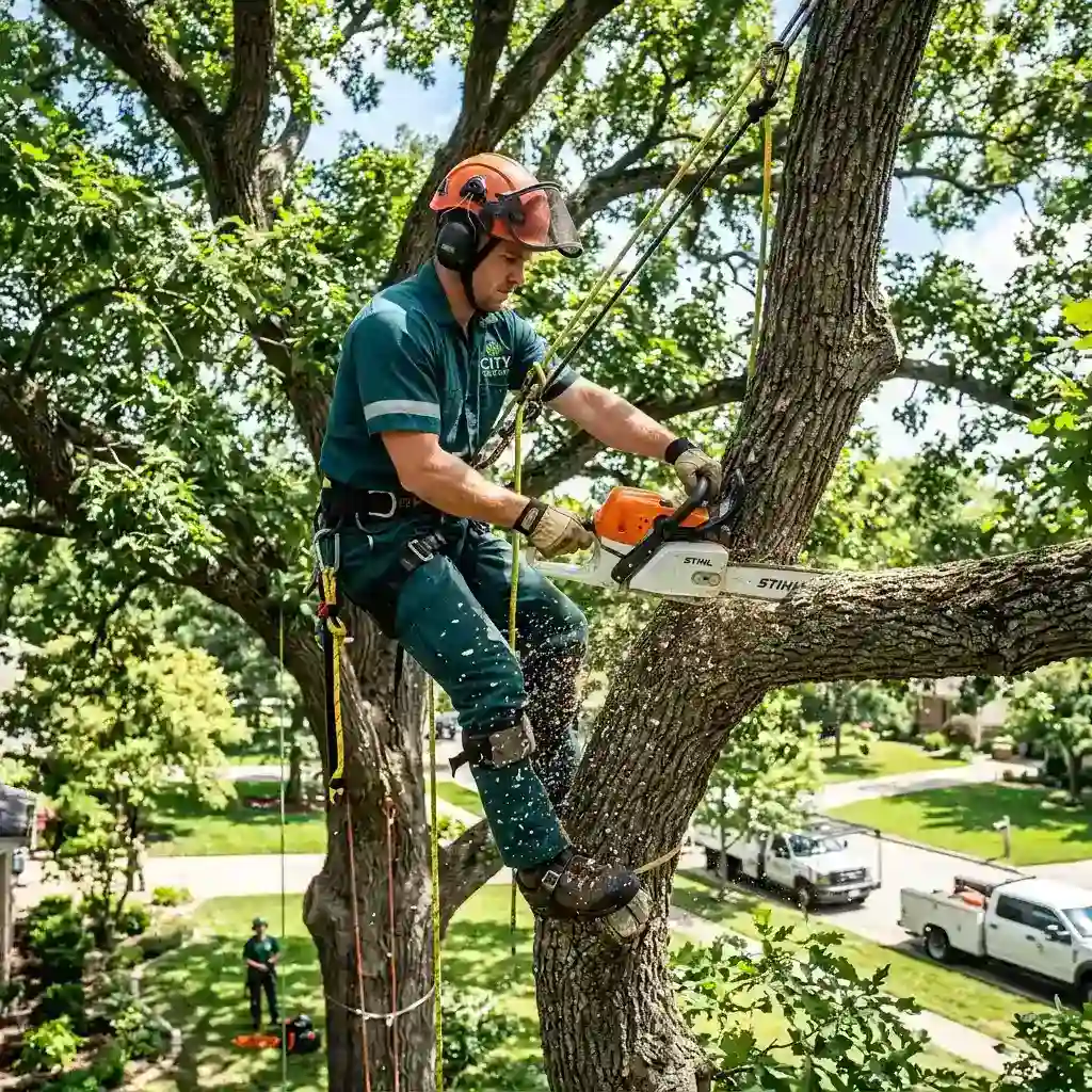 Urban Green crew carrying out tree care work